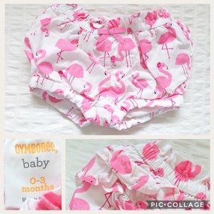 EUC Pink Flamingo Bubble Short by Gymboree